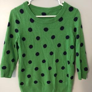JCrew Factory Polka Dot Sweater